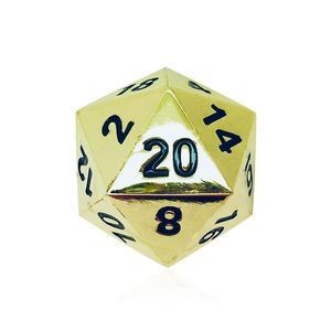 Norse Foundry 45mm Full Metal D20 Boulder Dice - Dead Man's Gold